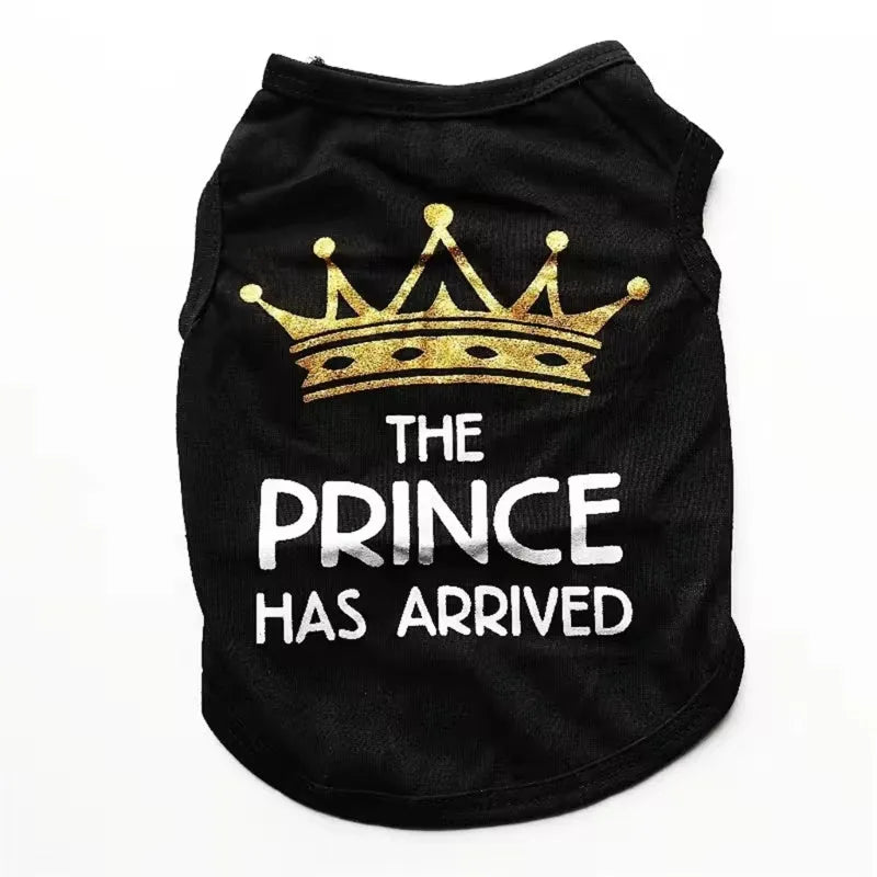 Cotton dog vest for puppies in multiple colours and sizes for spring and summer wear