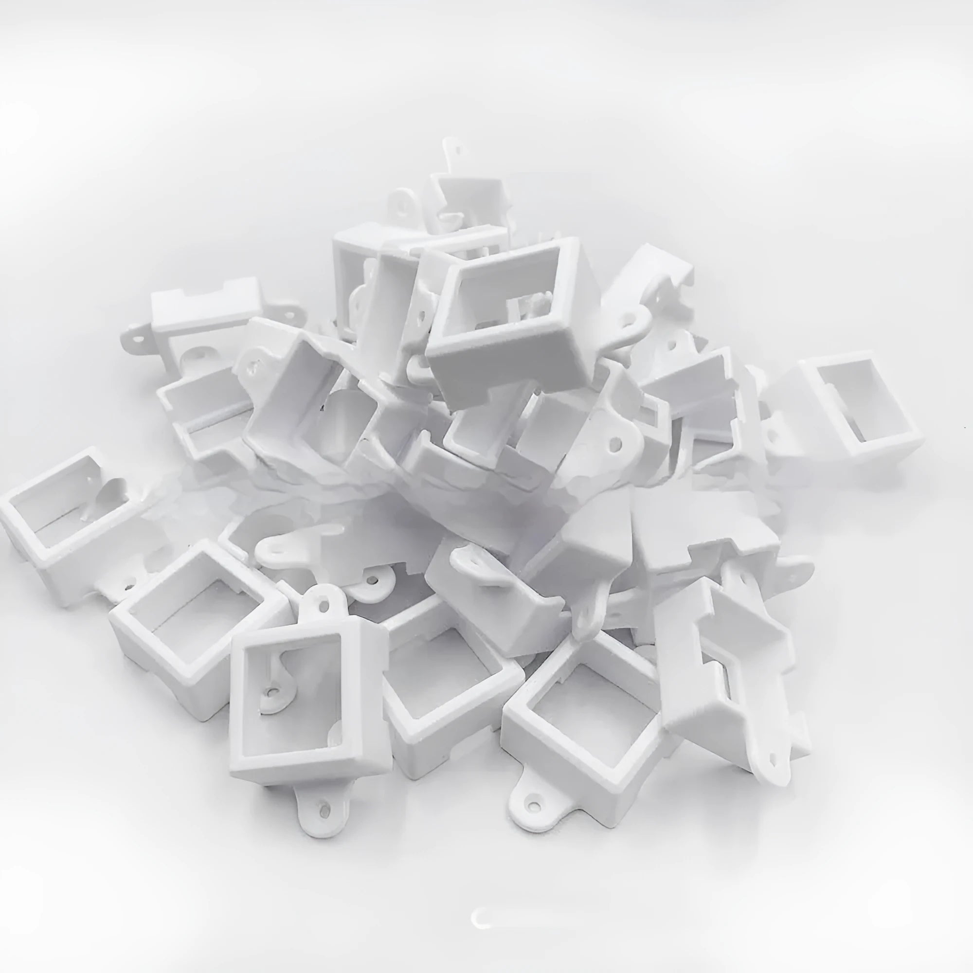 White plastic LED light protective cover lampshade, shown with dimensions 1.7cm by 6cm.