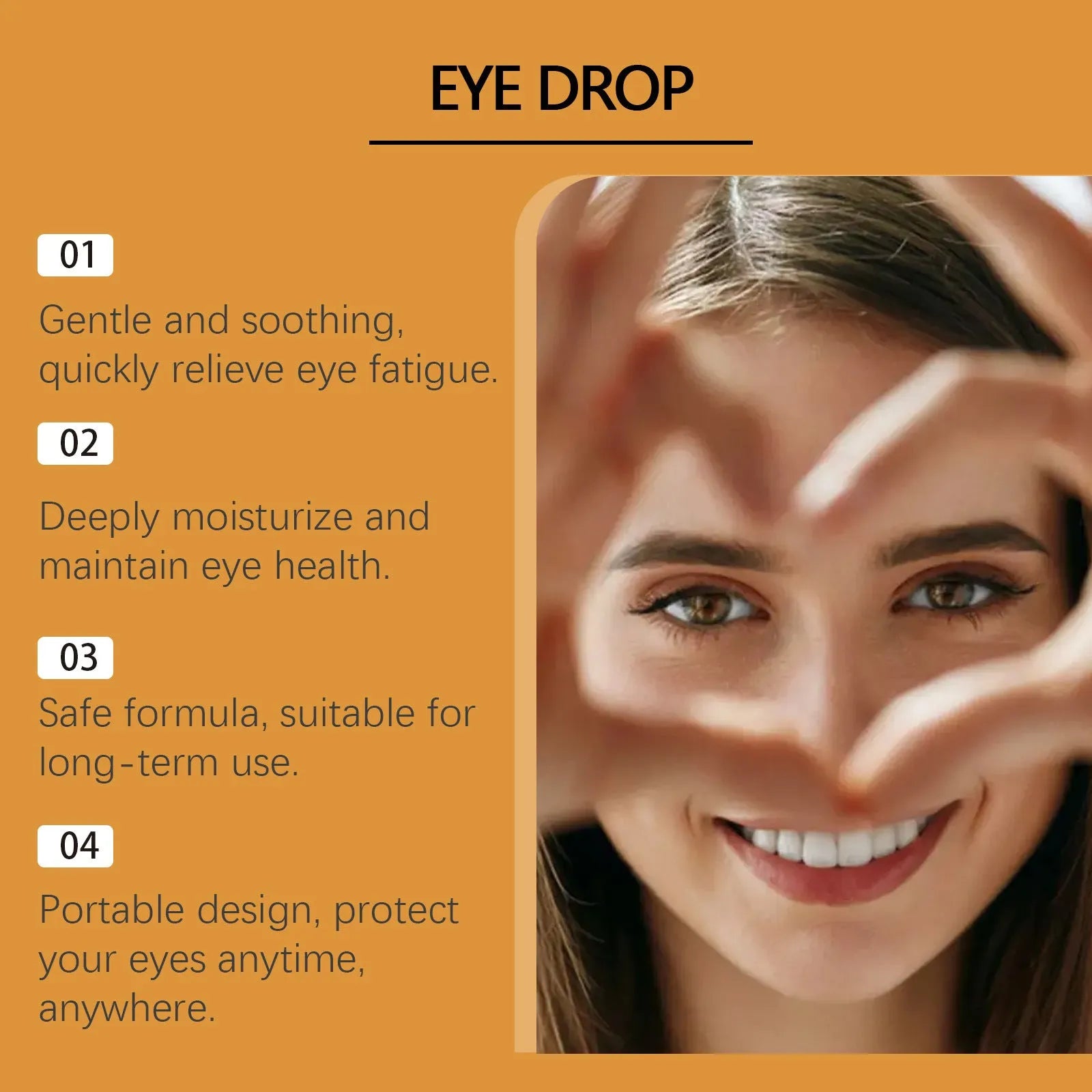 15ml bottle of honey eye drops for dry eye and fatigue relief