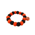 Black Halloween cat collar with pumpkin decoration on adjustable strap