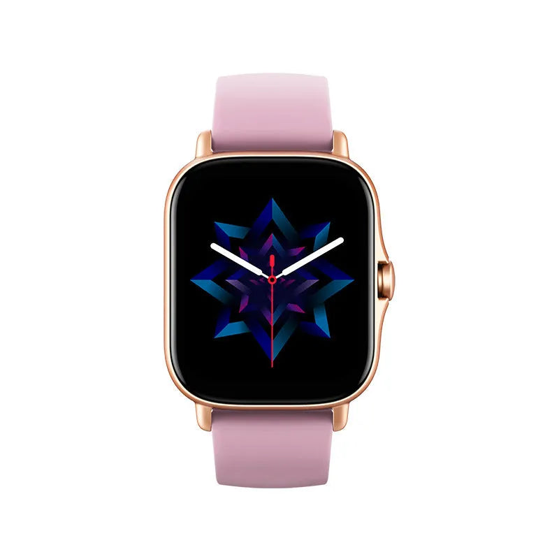 GT20 smartwatch with alloy case and silicone band showing health metrics on its 1.75-inch screen.