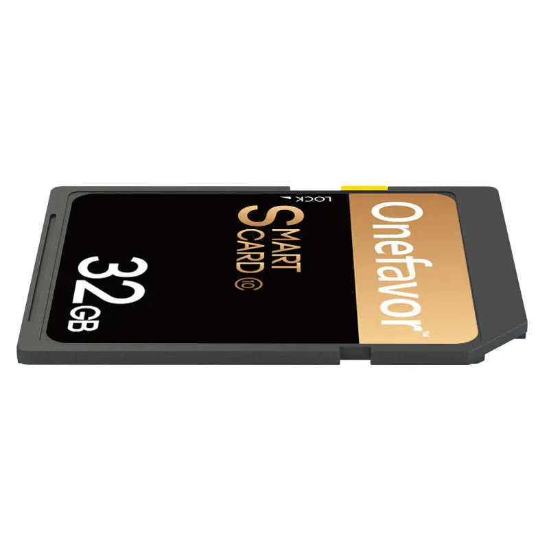 SD to PCMCIA adapter card with stainless steel housing and pre-installed 32GB SD card for Mercedes-Benz cars