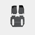 Tesla Model X waterproof rubber floor mat and trunk liner set for 2016-2022 vehicles