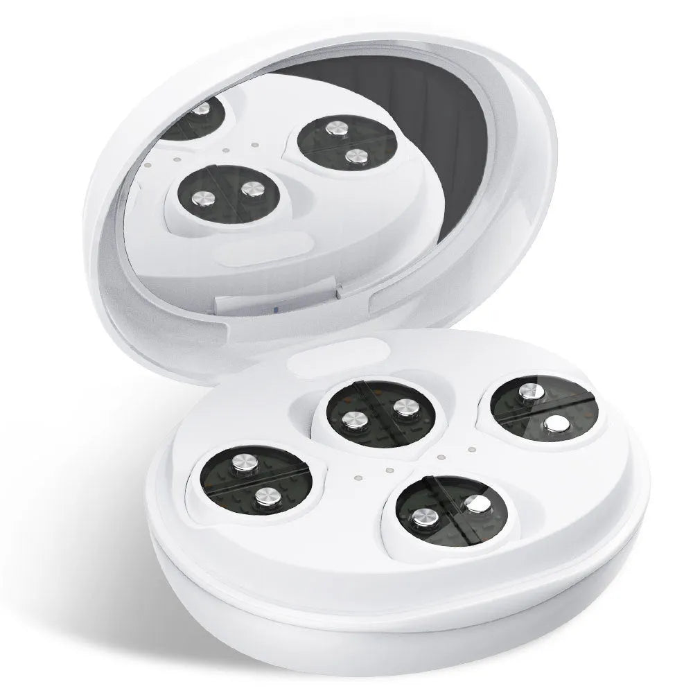White red light EMS wireless eye and facial massager for dark circles reduction