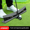 Adjustable golf putter trajectory balance simulator made from white PVC.
