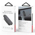 Black and gray 360 degree rotary magnetic car phone holder with zinc alloy bracket and adhesive pad