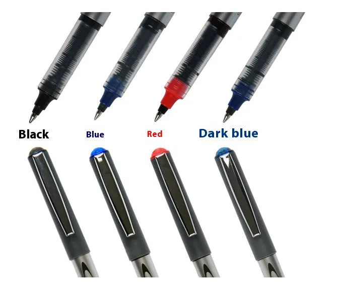 Water-based quick-drying signature pen with 0.5mm fine point in plastic casing, 12-piece box