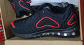 Men's black casual running shoes with lace-up front and round toe design