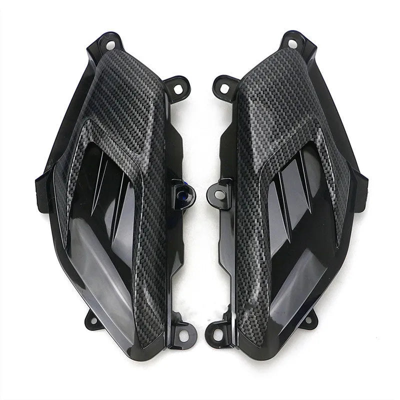 Pair of carbon fibre style LED side lamps for Yamaha NMAX scooter refit