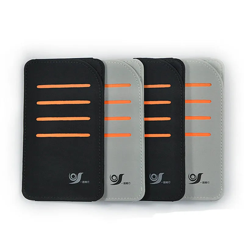 Set of four grey car window shading panels stored in a black vehicle-mounted bag.