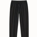 Men's cotton and linen loose casual beach trousers in solid colours