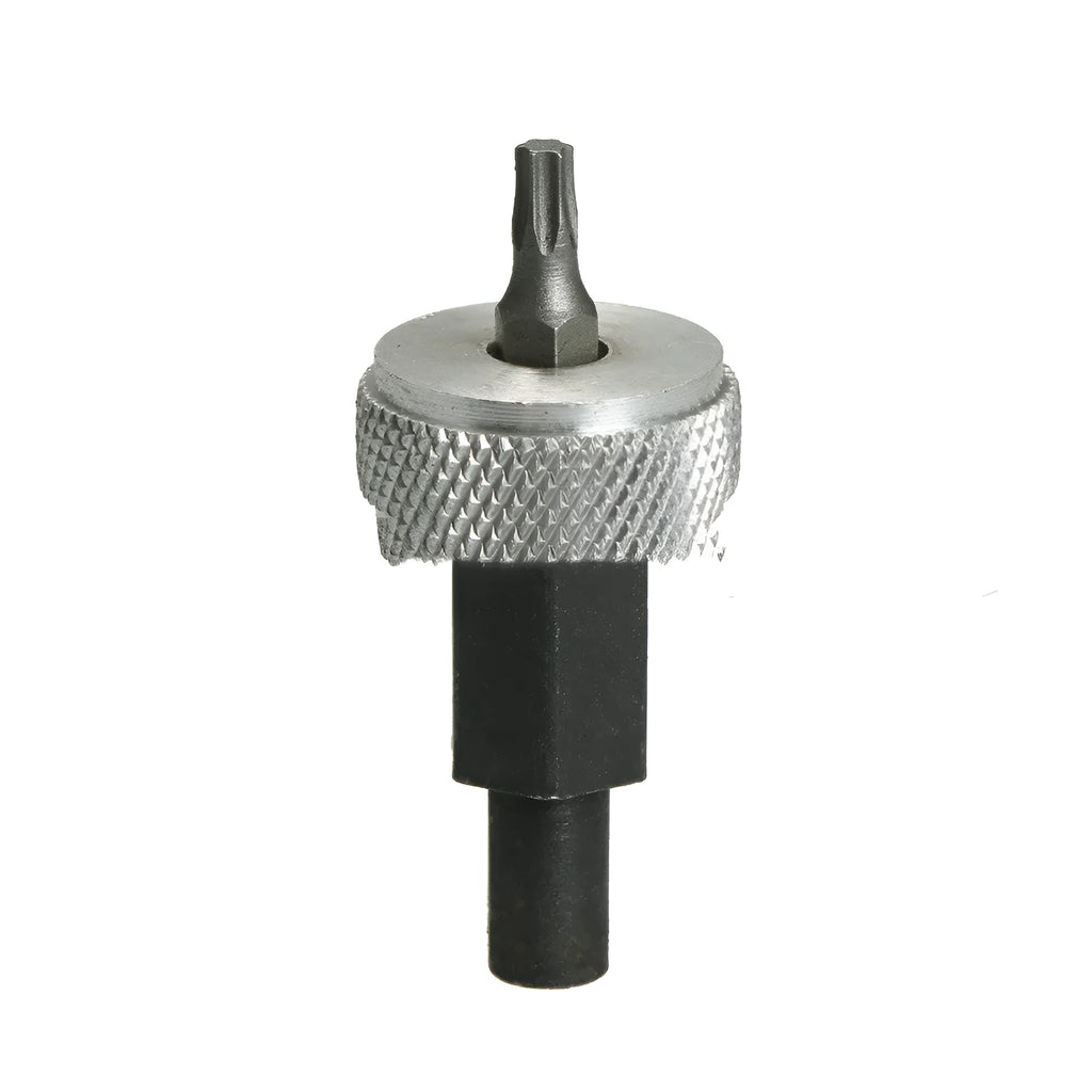 Ignition module clamping wrench tool with knurled aluminium knobs on a heat-treated carbon steel handle.