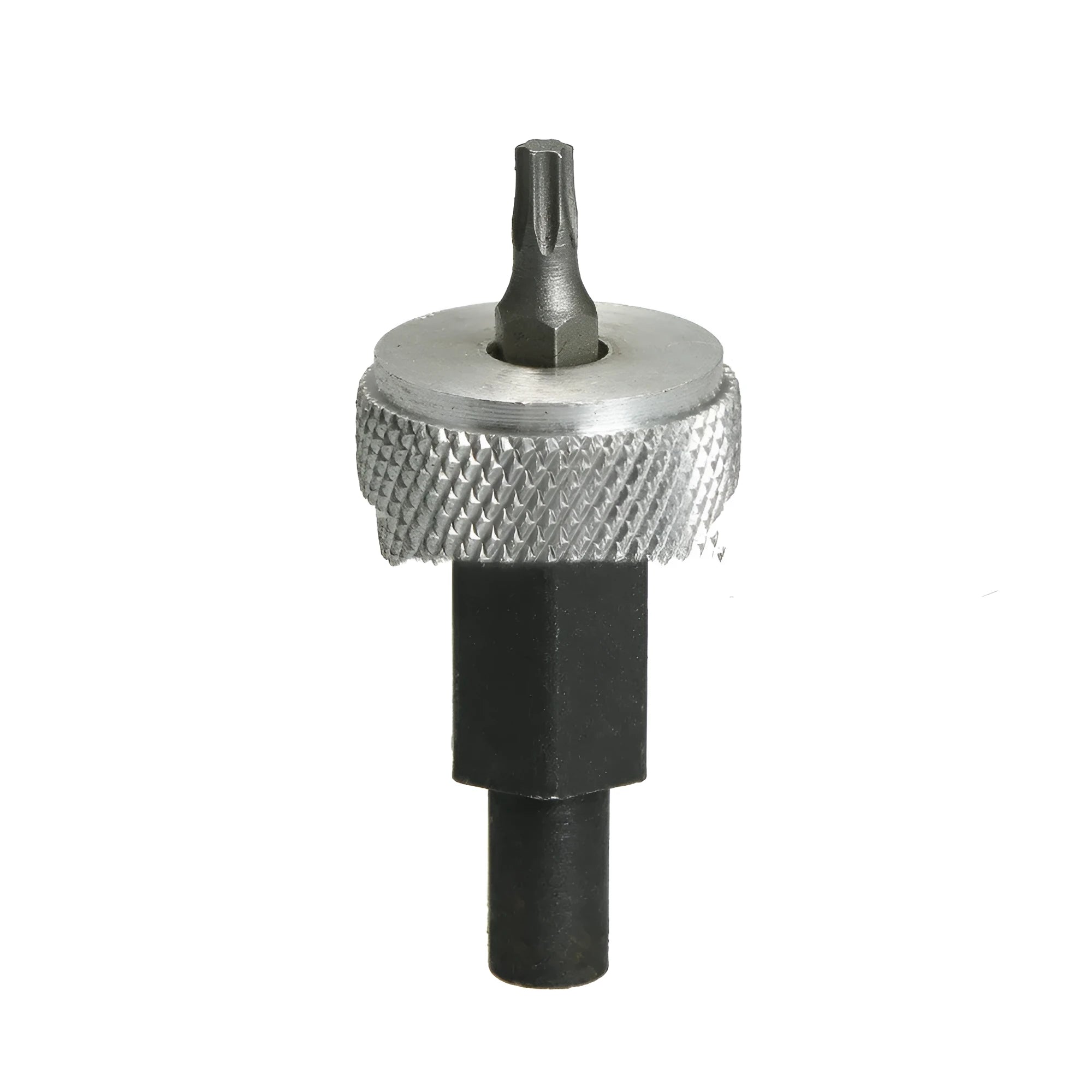Ignition module clamping wrench tool with knurled aluminium knobs on a heat-treated carbon steel handle.