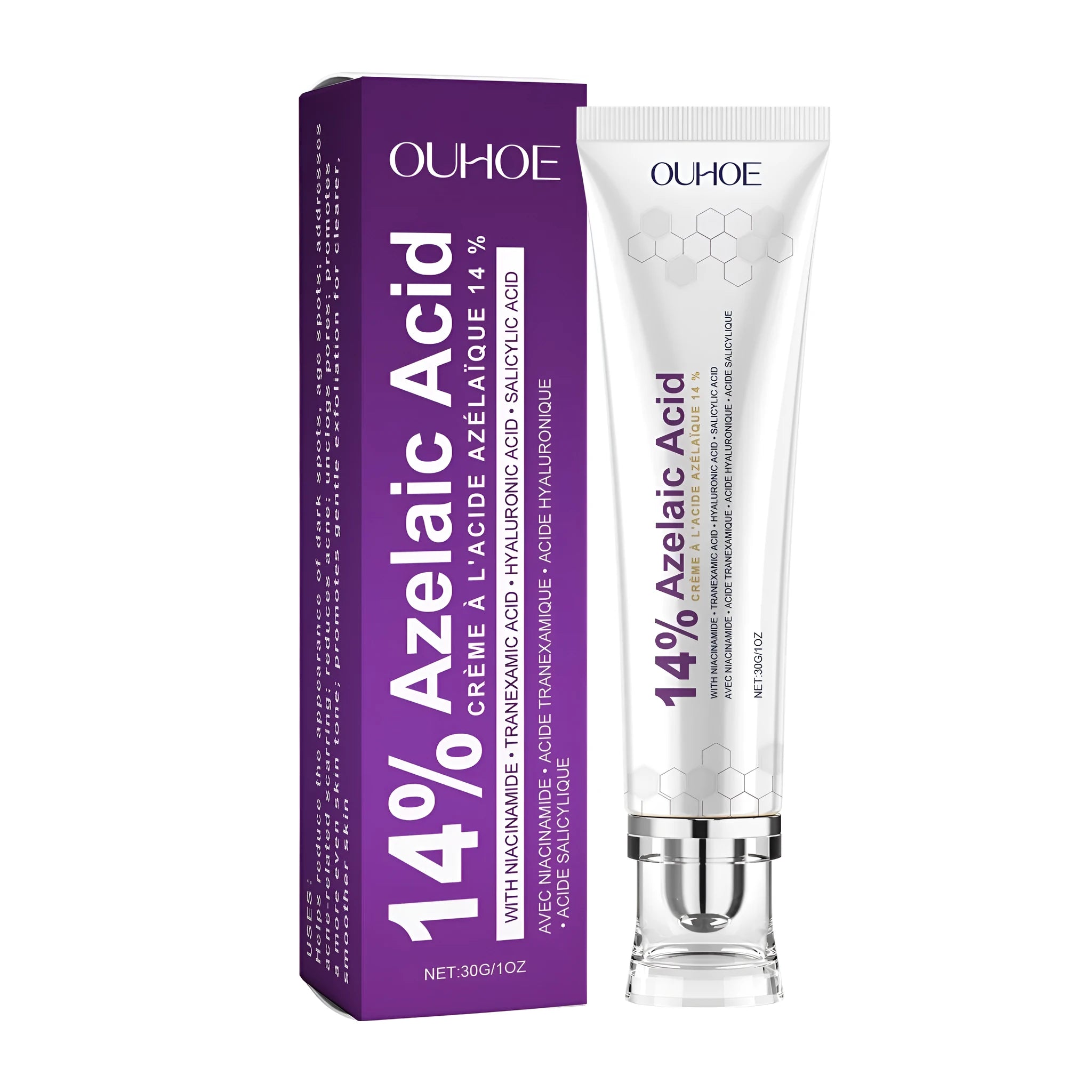30g tube of nicotinamide and hyaluronic acid moisturising face cream