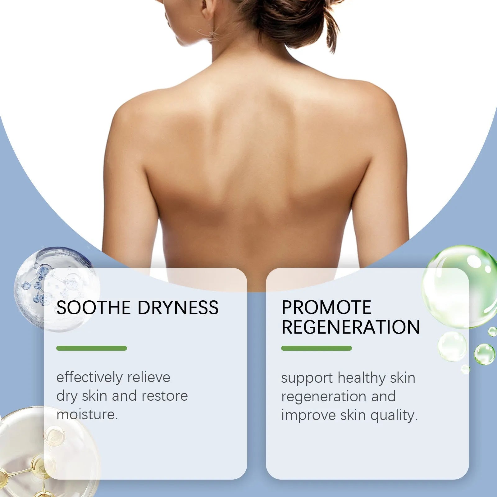 20g tube of body and neck cream with botanical extracts including tea tree oil and mint leaf