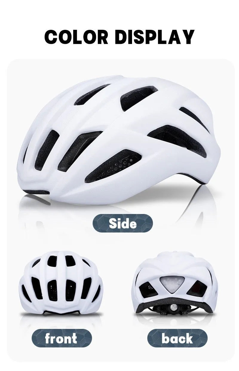 Orange ZH-002 adult cycling helmet showing ventilation holes and polycarbonate shell.
