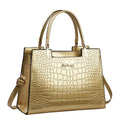 A structured horizontal square one-shoulder handbag in PU leather, shown in a choice of ten colours.