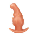 Purple, gold, and black silicone masturbator for adults in sizes S, M, L, XL.