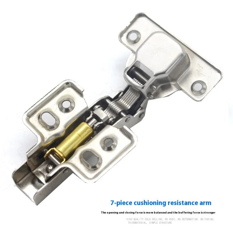 Cold rolled steel hydraulic cabinet hinge with nickel plating and damping cushion