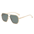 Men's polarised sunglasses with black and grey gradient lenses in black, gold and gun metal frame options