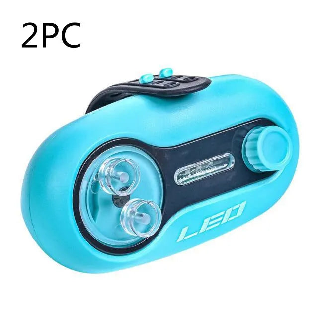 Telescopic fishing rod alarm with automatic signal induction lamp for night fishing