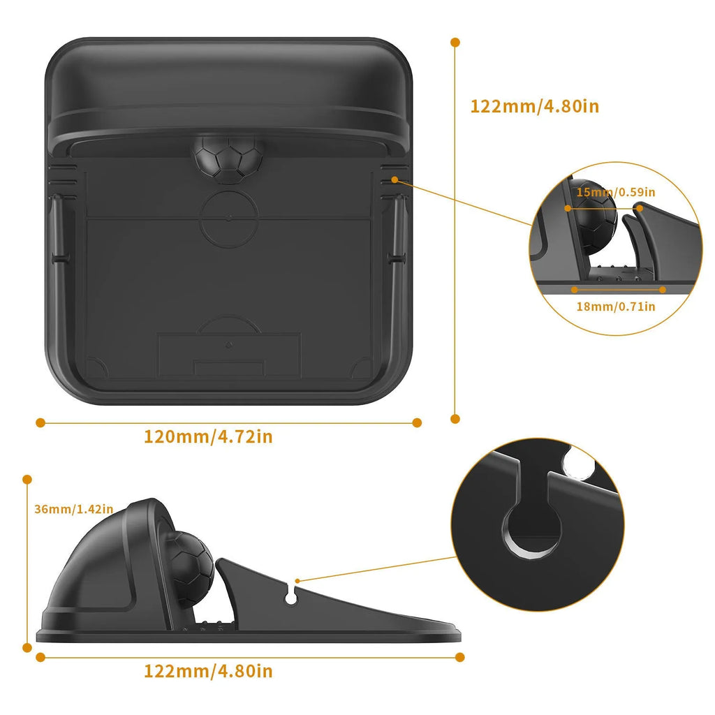 Silicone automobile phone holder with suction pad mount in Peak-X5 colour for dashboard or windscreen installation