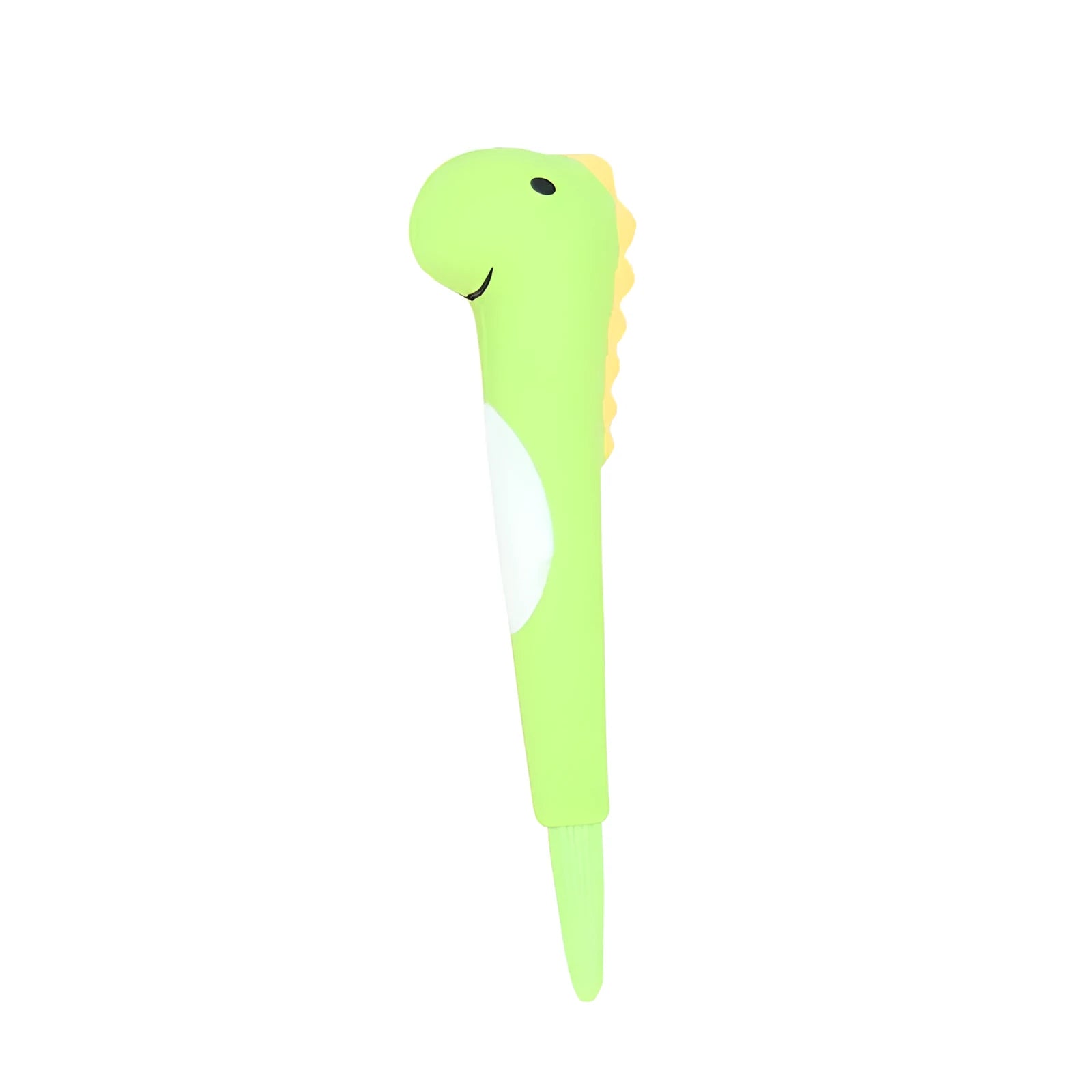 Apple-compatible vent pen with 0.5mm gel tip showing cartoon design options including dinosaur and kitten patterns