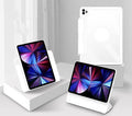 Magnetic iPad protective case in multiple colours showing retractable drawer for Apple Pencil.