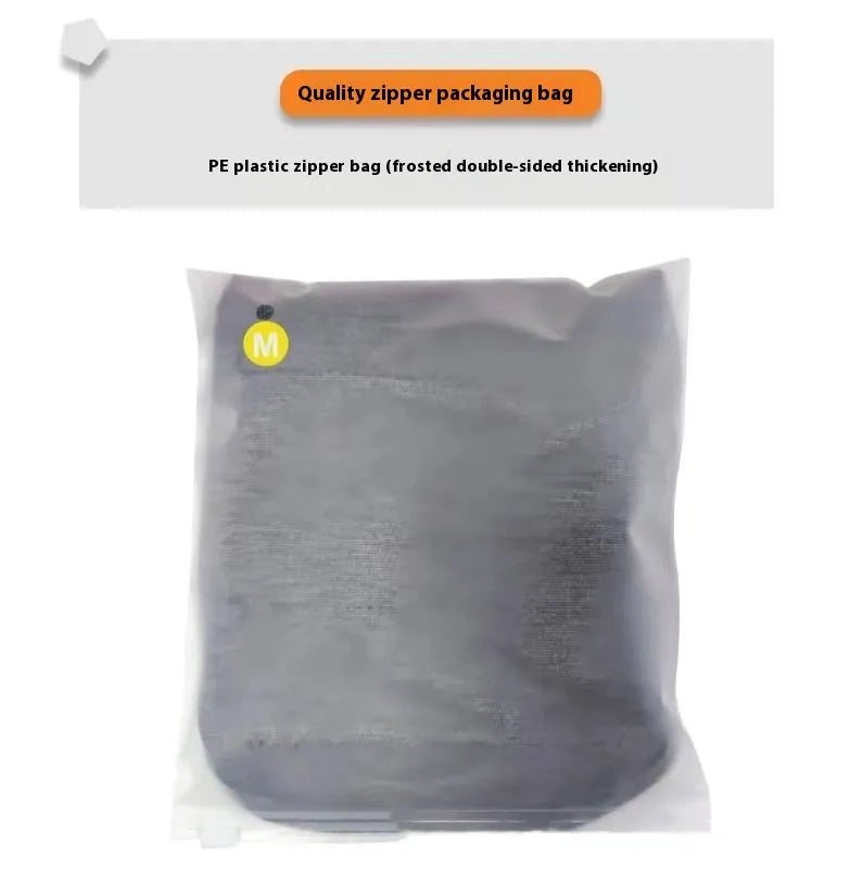Heather grey dog anxiety vest shown on a model, illustrating its jacket style and fit.