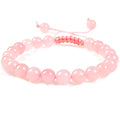 Women's flat knot braided healing bracelet with hand-woven geometric patterns