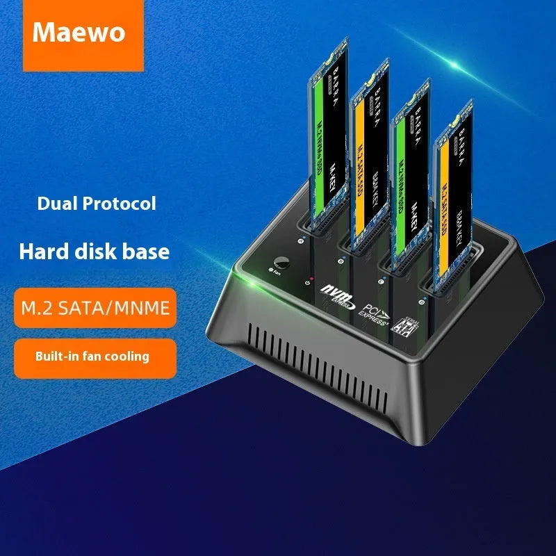 Aluminium M.2 dual protocol SSD mounting base in K30174P2 colour