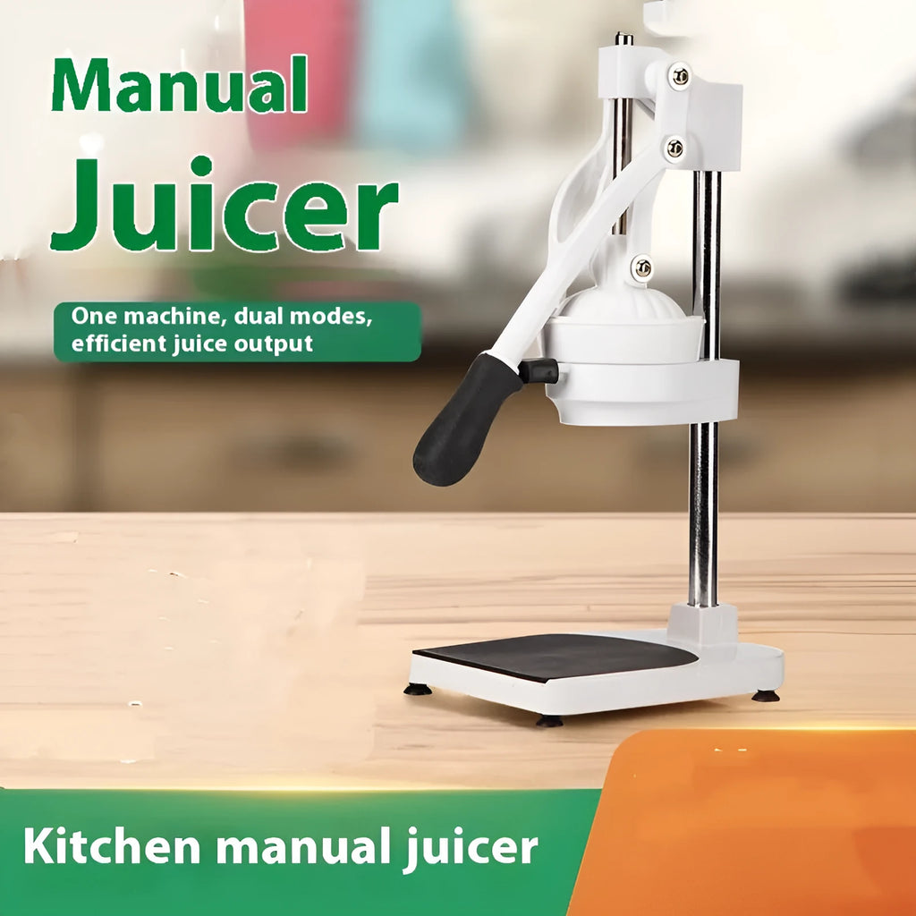 Commercial stainless steel manual orange juice juicer with quick disassembly 480cm nylon construction