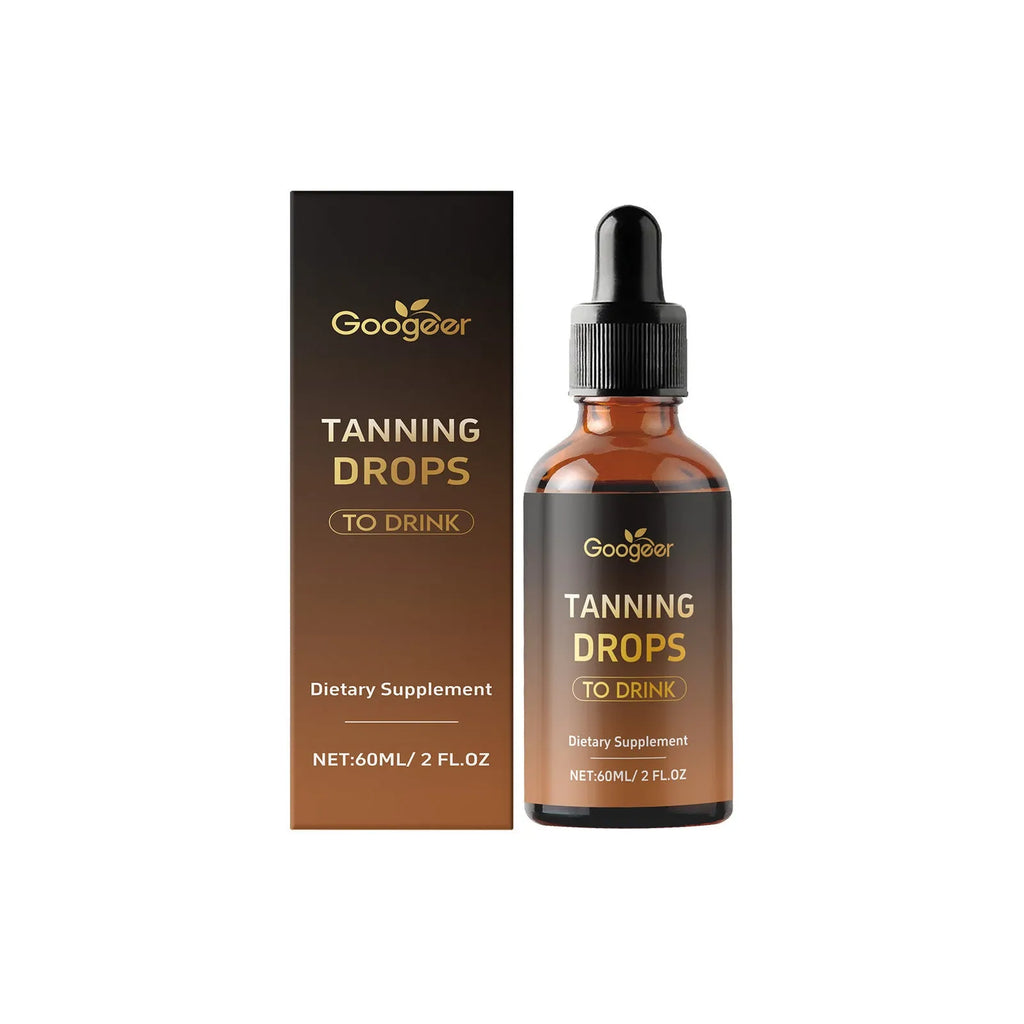 Googeer Tanning Drops To Drink Body Treatment bottle, 60ml net content.