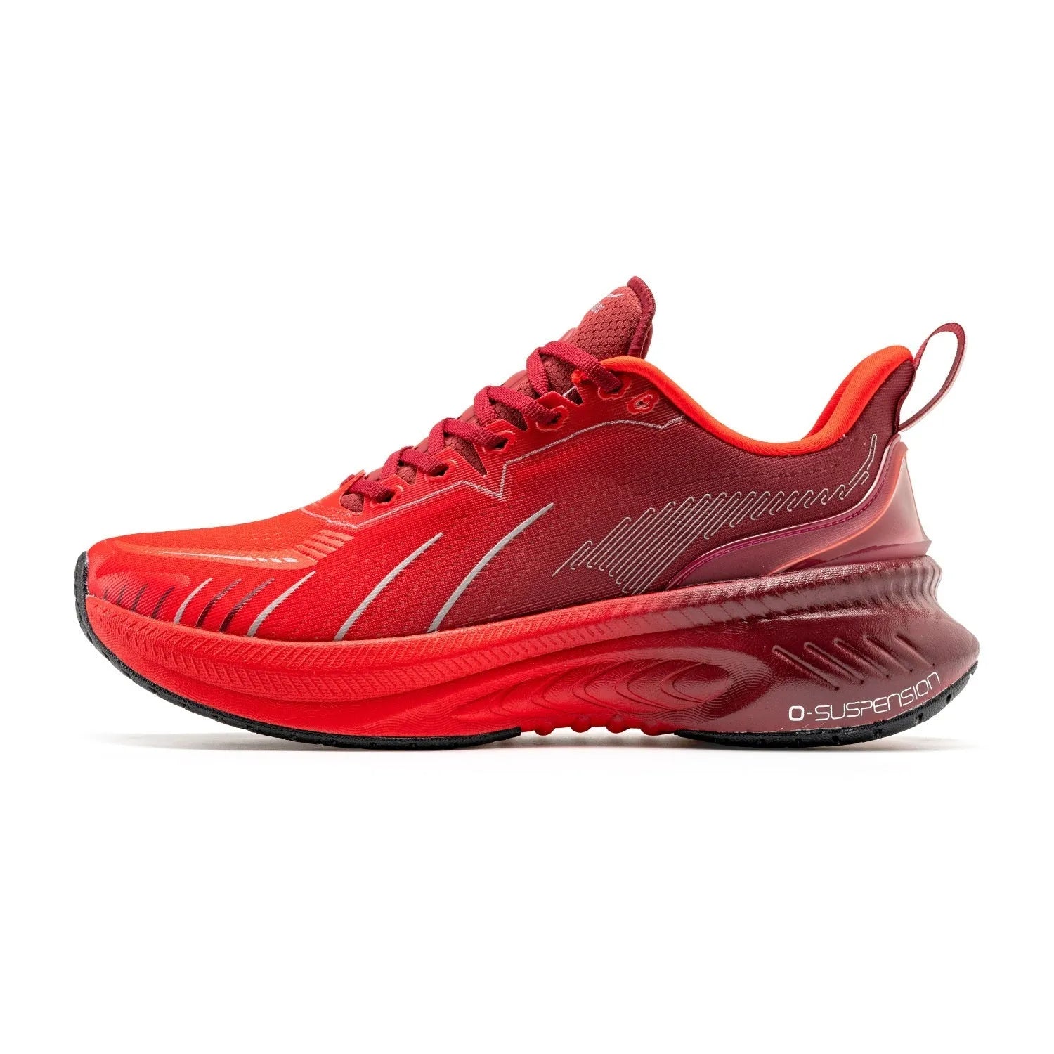 Low-top running shoes with PU mesh upper and rubber sole in multiple colour options