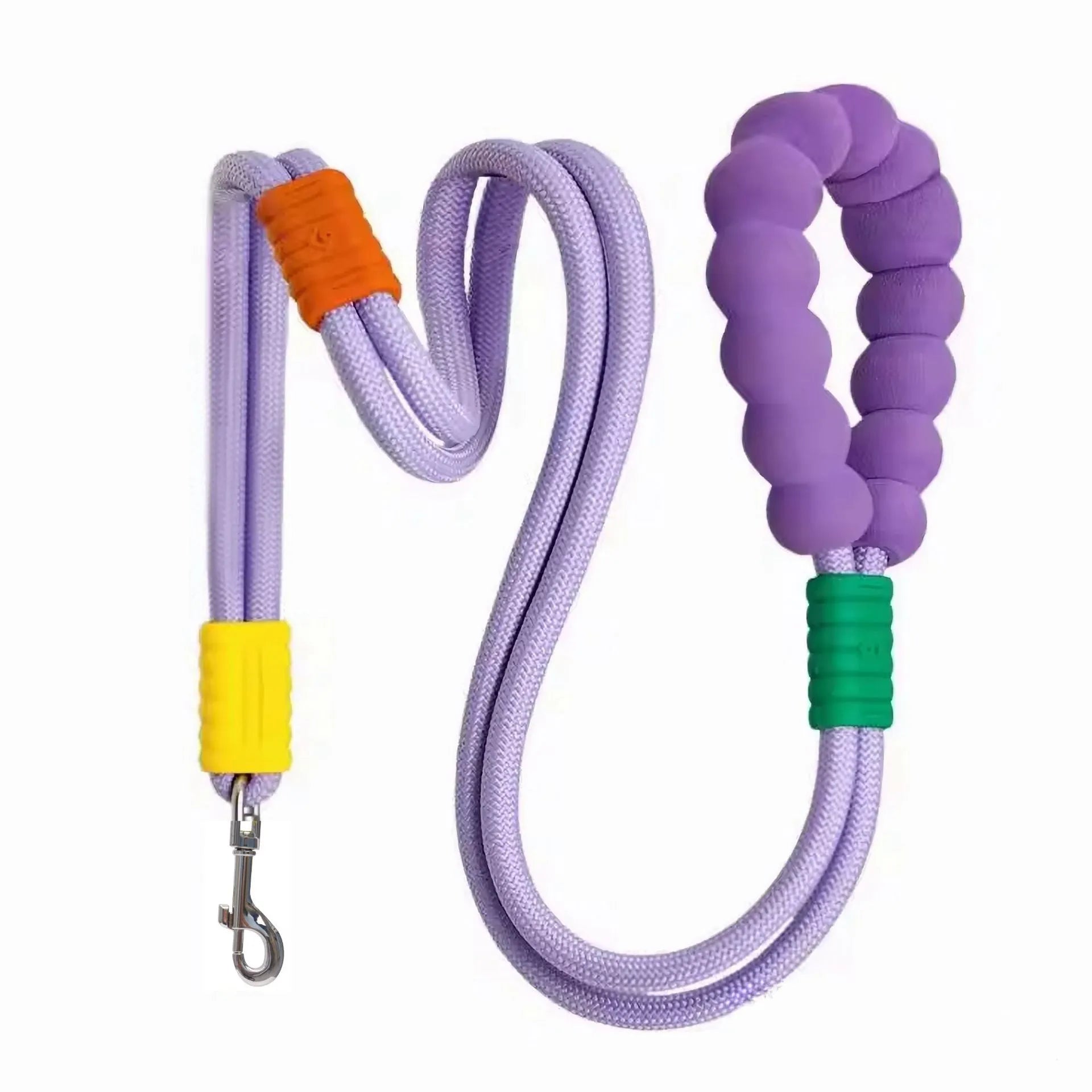 Dog traction rope leash with anti-slip foam handle measuring 140cm in length