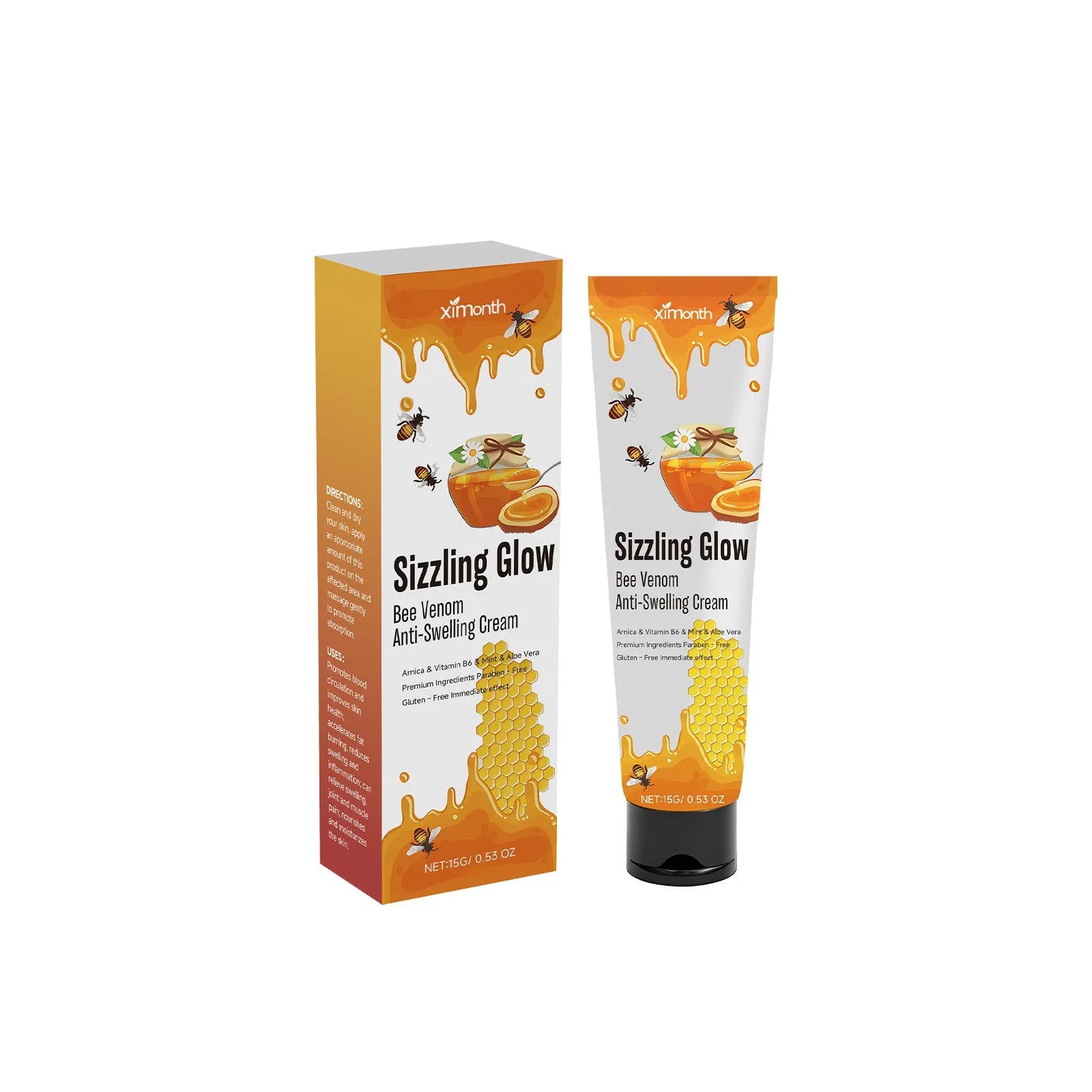 15g skin rejuvenation daily care cream jar with botanical ingredients