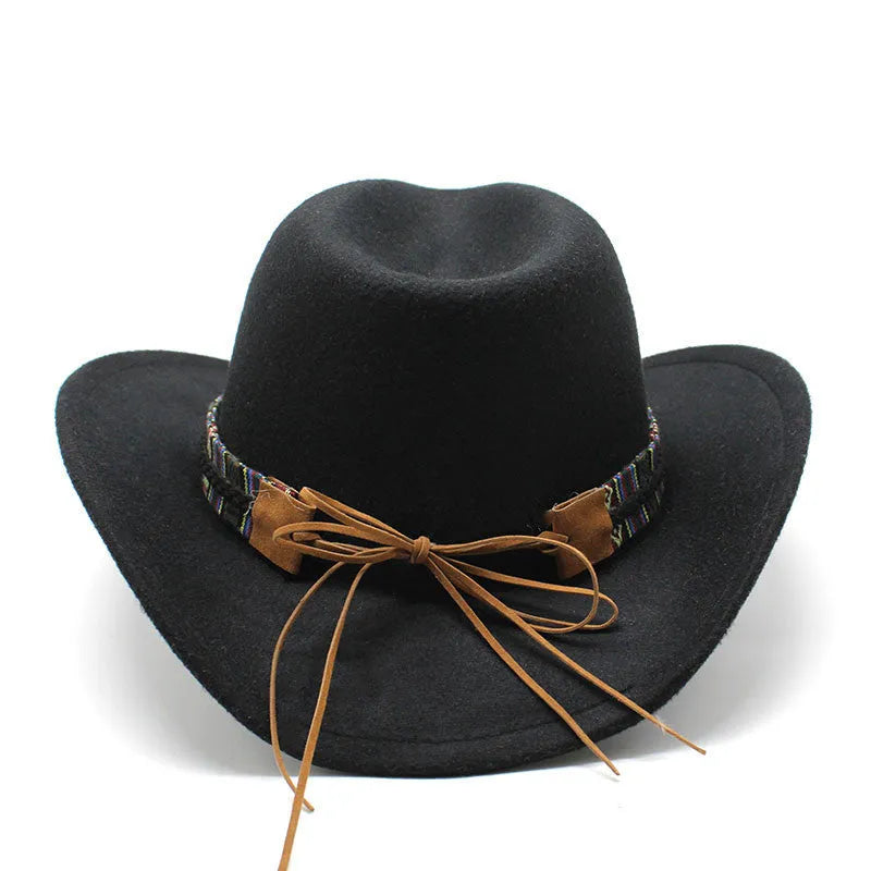 Western cowboy hat with bell crown in various colours including red, black and army green