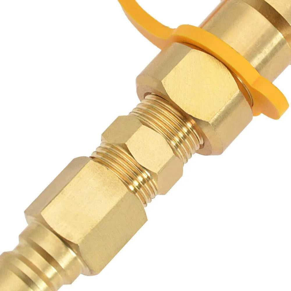 3/8 brass gas propane conversion charging connector with American standard thread