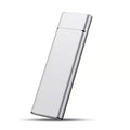 High-speed SSD mobile hard disk with metal shell in black, blue, orange, red, or silver colour options