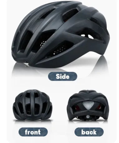 Orange ZH-002 adult cycling helmet showing ventilation holes and polycarbonate shell.