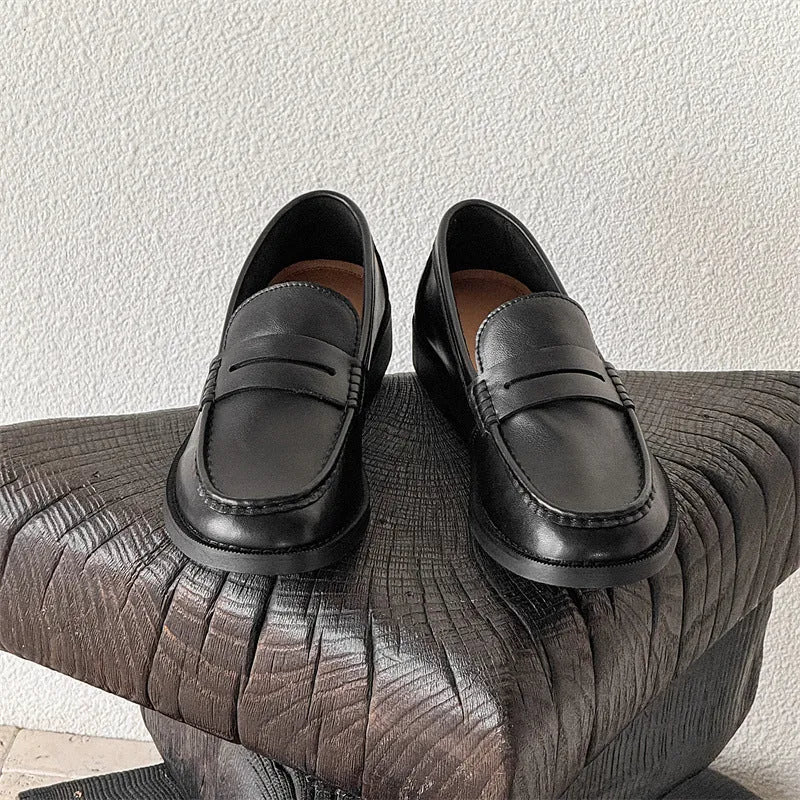 Men's slip-on casual shoes in microfiber with a rubber sole, shown in multiple colours.