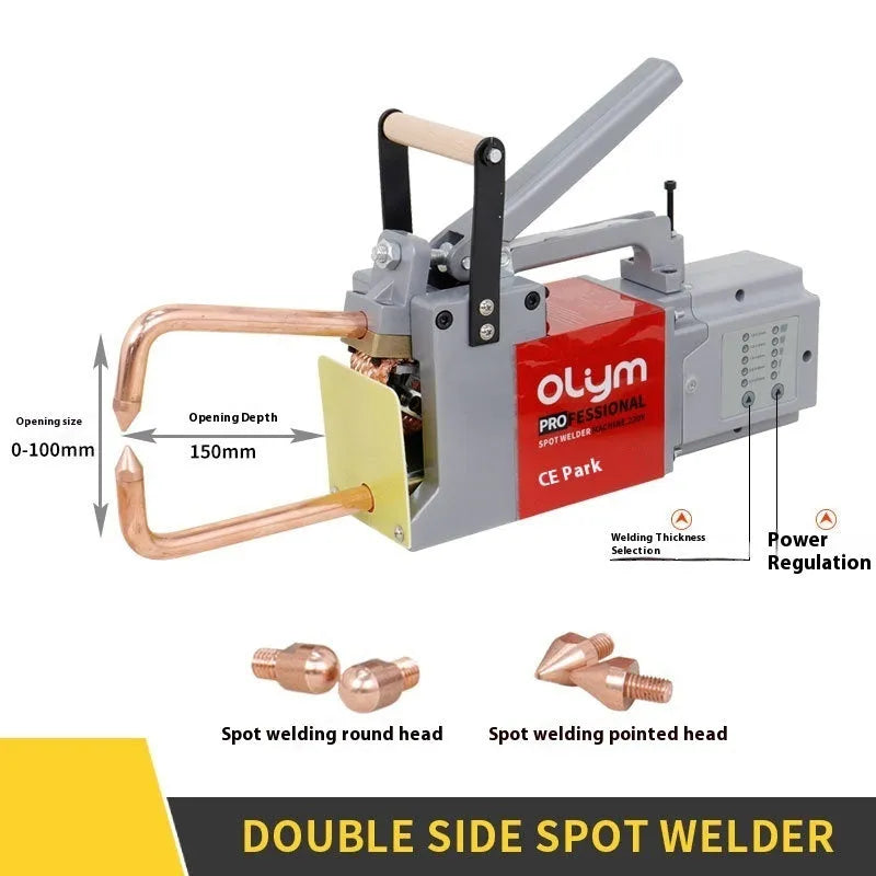 OL8000 manual spot welding butt welder machine with welding heads