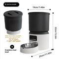 4L smart automatic pet feeder with optional camera and stainless steel bowl.