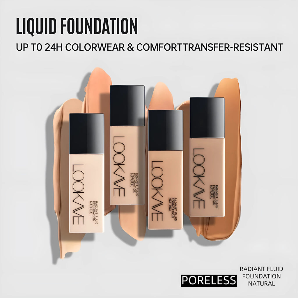 LOOKAVE Matte Liquid Foundation bottle in 21ml size, shade LK63C series.