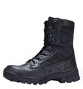 Desert Male Battle waterproof hiking boots for men in black, side view, outdoor setting