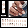 Black and white frosted gel nails with French tips and mandarin duck colour design