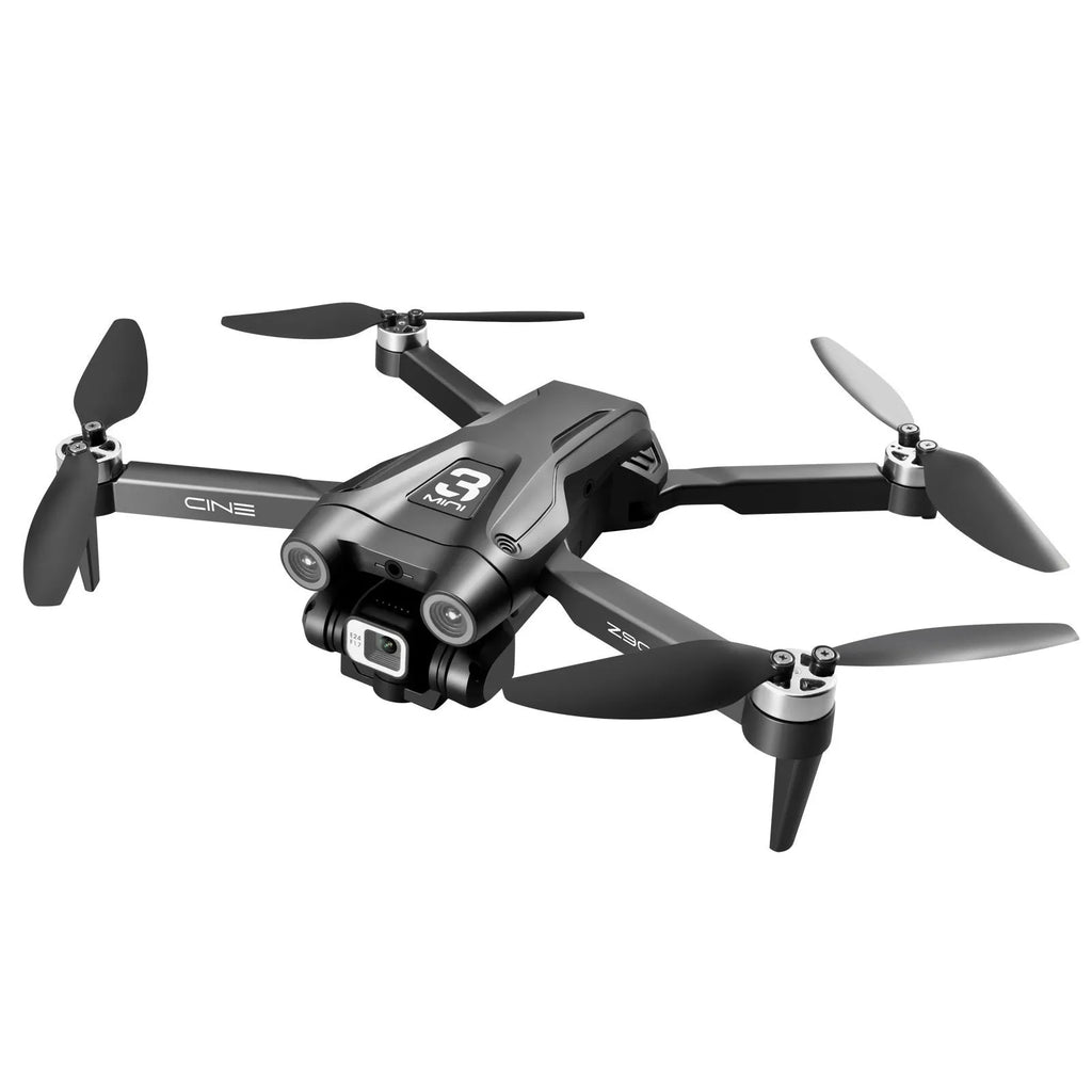 UAV optical flow dual camera drone with brushless motor in black plastic body