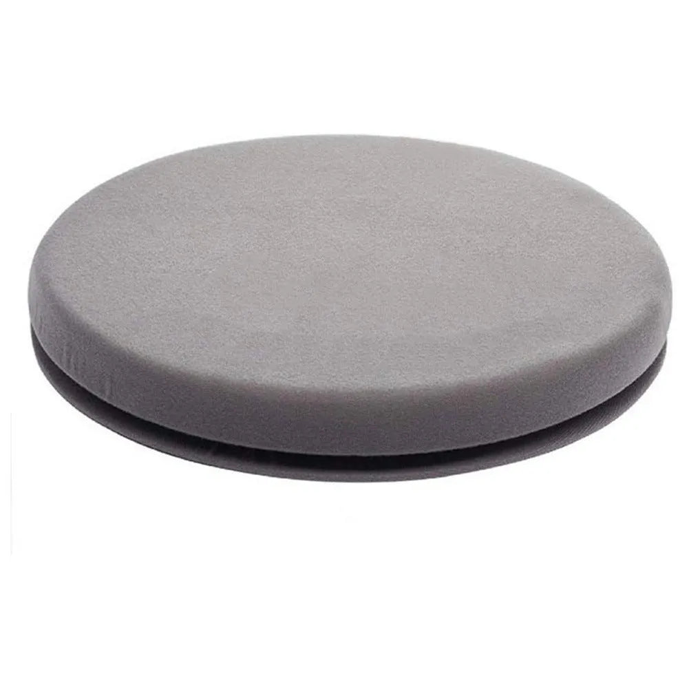 360-degree rotating car seat cushion with non-slip base for elderly mobility aid.