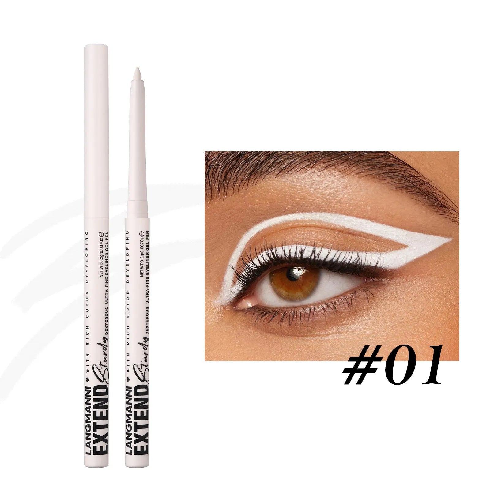 Set of 12 colourful gel glitter eyeliner pencils in vibrant shades for waterproof party and cosplay makeup