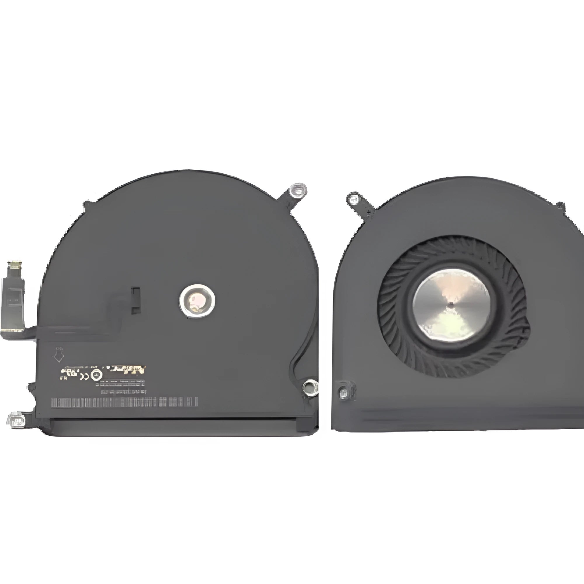 MacBook Pro A1398 cooling fan replacement part with colour-coded variants for different laptop year ranges
